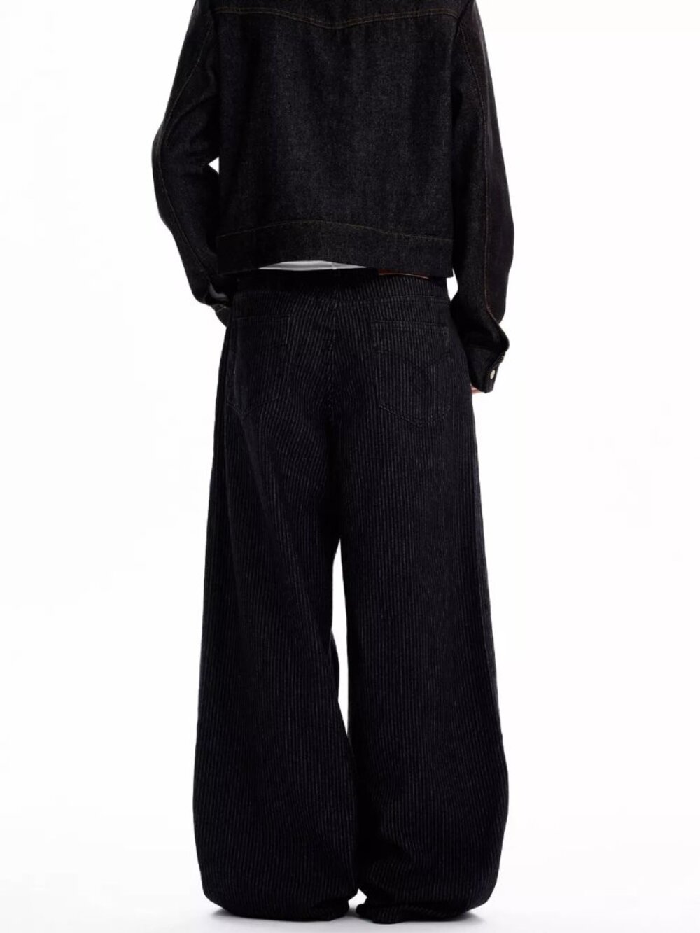 Men's Full Size Button Fly Wide Leg Jeans Plus Size - Picture 4 of 4